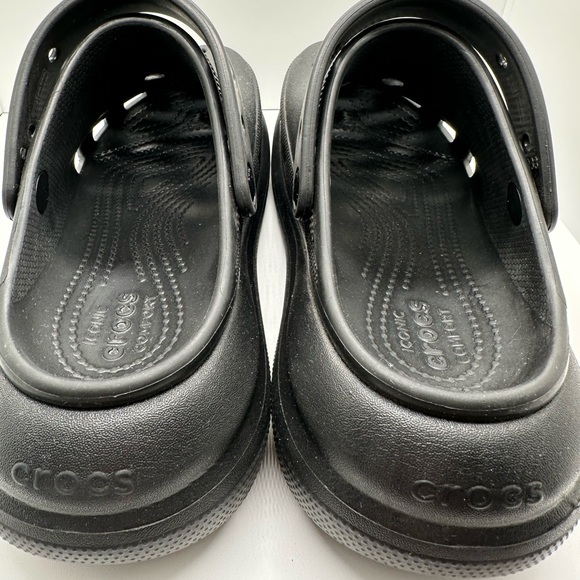 CROCS Crush Platform Black Classic Clog Size Men’s 8 Women’s 10 - Picture 5 of 7